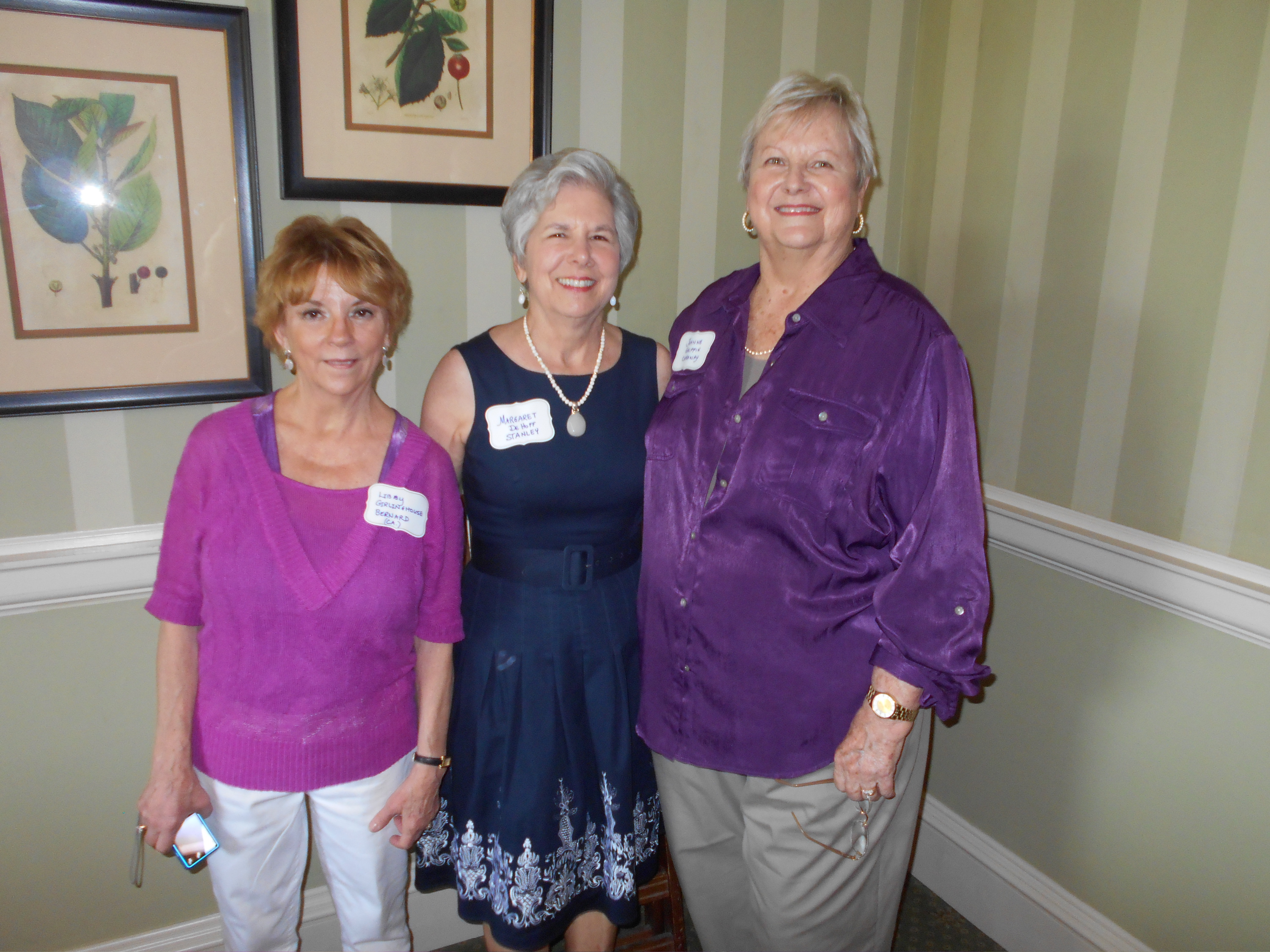 Libby GIRLINGHOUSE Bernard, Margaret DeHOFF Stanley, Joanne GRIFFIN Caraway