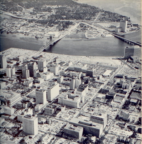 Downtown Jacksonville--Aerial View in 1962