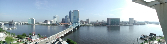 Jacksonville Skyline panorama 40th Reunion