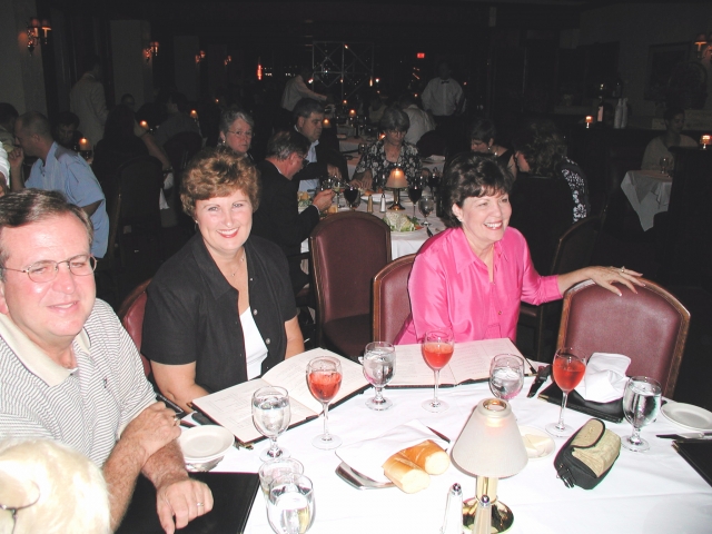 Fri Nite Dinner at Ruth Chris Restaurant: Paul SANDEFER and Judy RIVES Sandefer & Jane Smith (wife of Don SMITH)