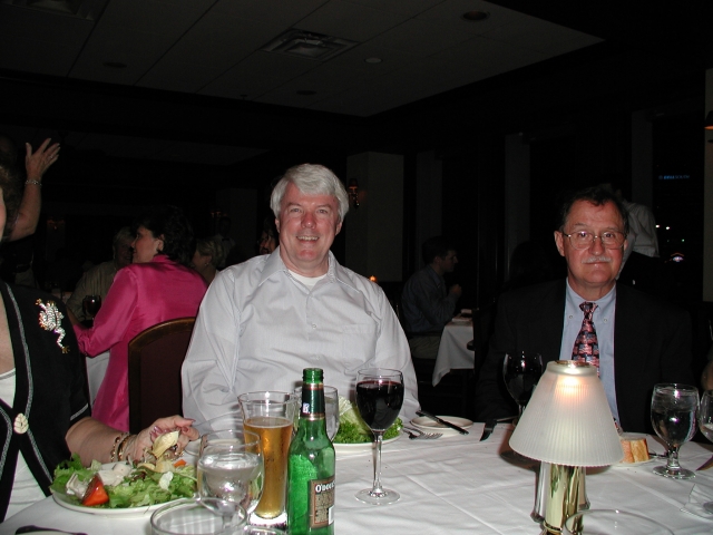 40th Reunion-Fri Nite at Ruth Chris Restaurant-Warren DIXON and Bert Christy