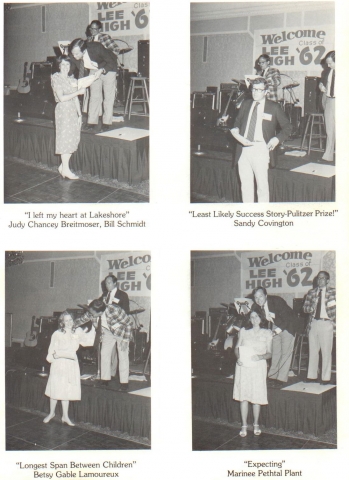 AWARDS
(top, left) I Left My Heart At Lakeshore Judy CHANCEY Breitmoser
(top, right) Lease Likely Success Story-Pulitzer Prize Sandy COVINGTON
(bottom, left) Longest Span Between Children Betsy GABEL Lamoureux
(bottom, right) Expecting Marinee PETHAL 