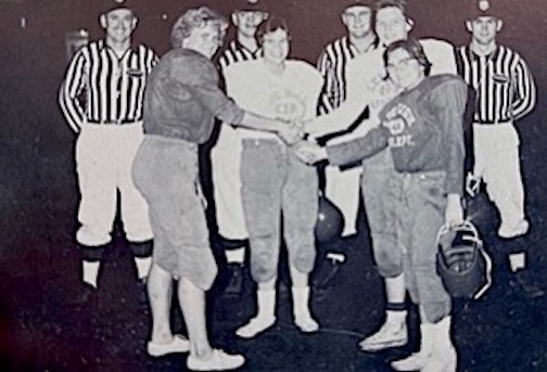 Team Captains Shake Hands