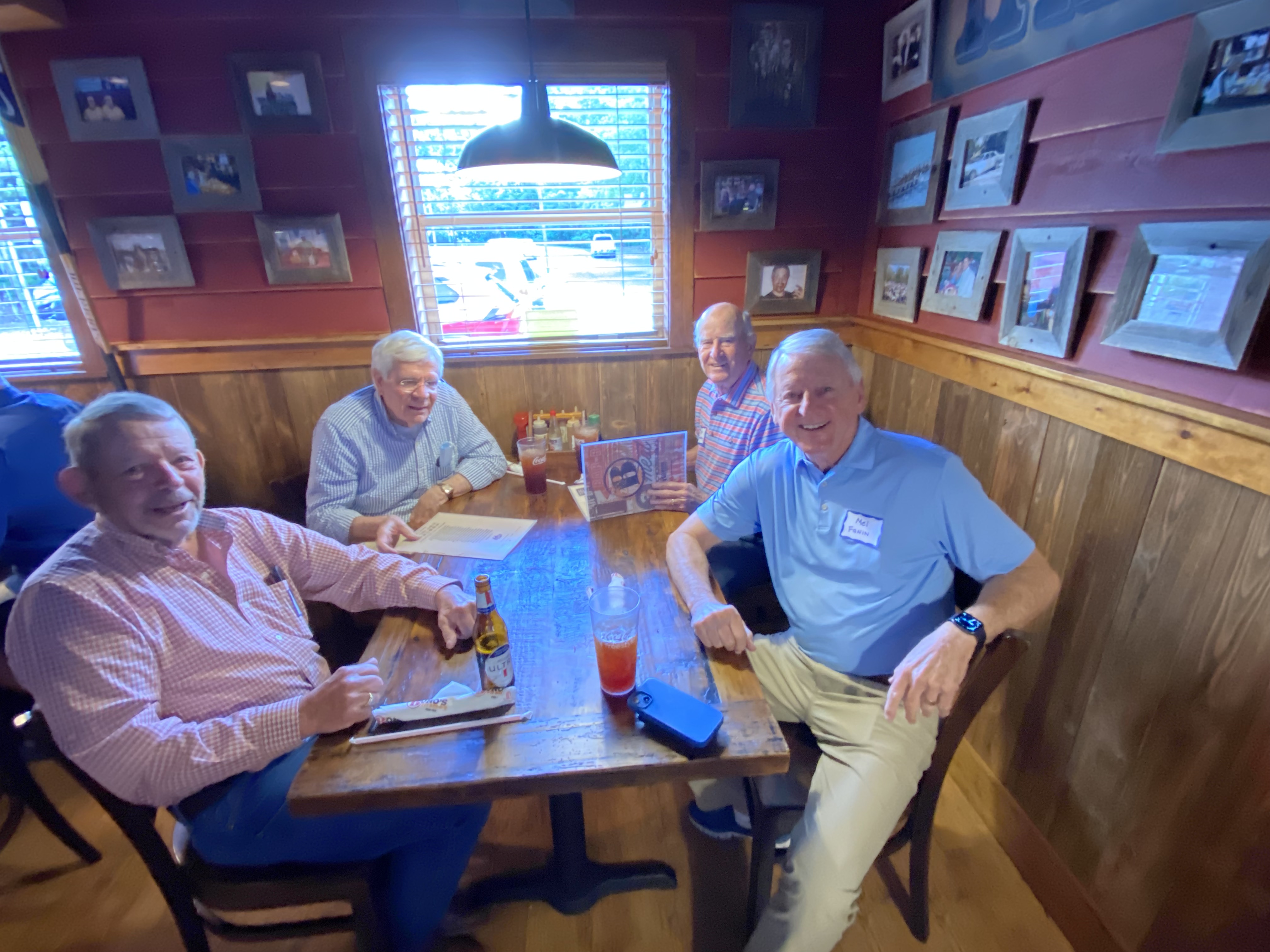 L-R: Charles Ulery, Sandy Covington, Chip Abernathy, Mel Fannin