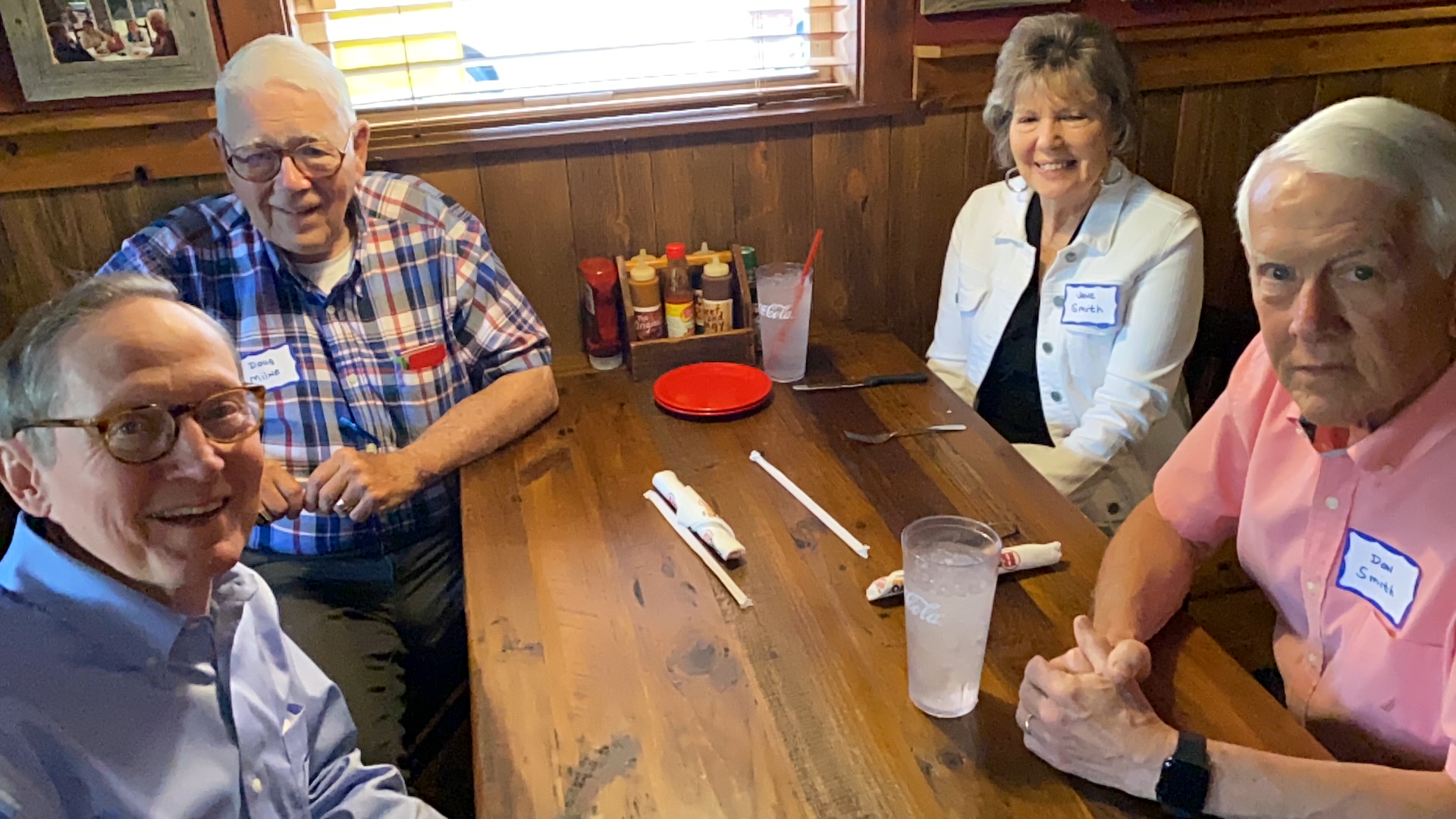 L-R: Wayne Mixon, Doug Milne, Jane Smith, Don Smith