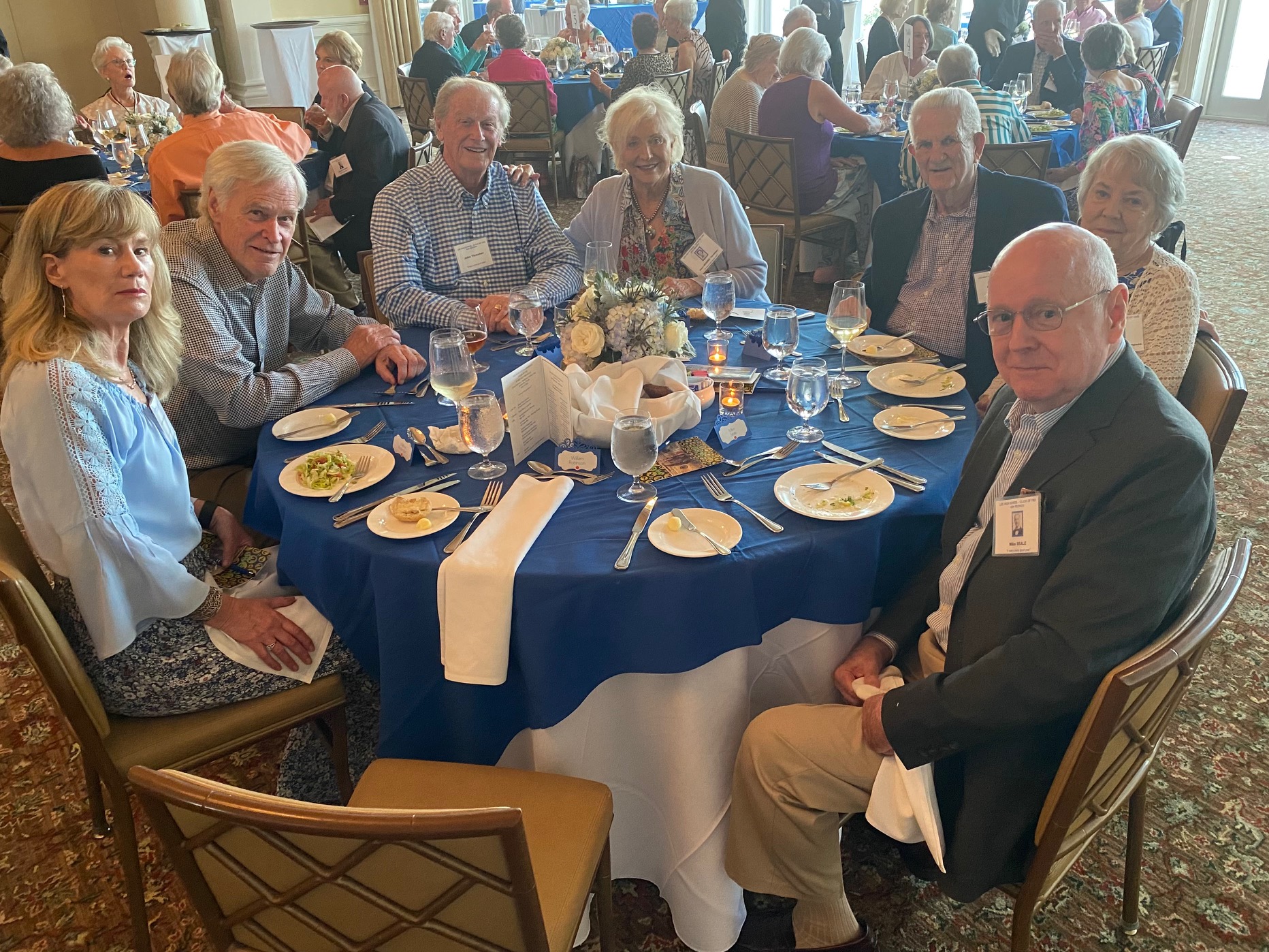 L-R: Bill Robinson (taking the picture), Valerie Robinson, Ander Crenshaw, John Thatcher, Jean Moore Thatcher, Larry Zenke, Betsy Cameron Thompson, Mike Seale